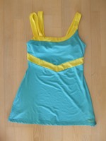 Tolles fast neues Tenniskleid von HEAD, Gr.M, eingearbeitetes Bustier, grün-gelb