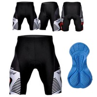 Herren Kurz Radhose Fahrradhose Radlerhose Sporthose Rennradho +Gel Sitzpolster 