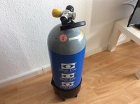 Tauchflasche PTG 15l TÜV neu, Doppelventil, Top!