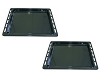 2 x Backblech  Fettpfanne NFP93 Bauknecht  emailliert  481010539879  Ignis Herd