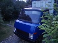 Blau/schwarzer HANOMAG Oldtimer Baujahr 1971