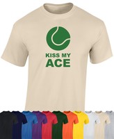WIMBLEDON TENNIS T SHIRT - ANDY MURRAY T SHIRT - KISS MY ACE  - NADAL - FEDERER