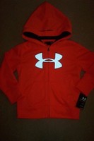 Boys Toddler New Under Armour All Season Gear Hoodie Jacket Full Zipper 3T