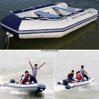 ALU-Boden Schlauchboot PVC Sportboot Angelboot bis 500kg mit Reparatur Kit TOP!