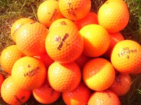 50 orange Golfbälle im Mix  AAAA - AAA 