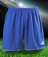 Adidas blue football shorts size Small bnwt