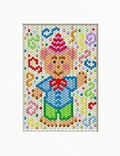 Happy Birthday Bear Beaded Banner Pattern