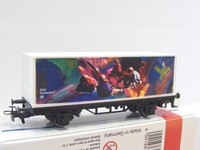 Märklin H0 44265 Containerwagen Geburtstagswagen 1999 SOS Kinderdorf OVP (Q121)