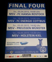 MSV Duisburg "Final Four" Postkarte Saison 2014/2015