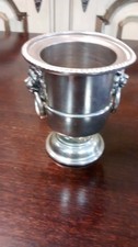 New listing
vintage metal silver-plated trophy cup lion knocker head handle Raimond Japan