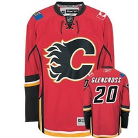 NHL Eishockey Trikot Jersey CALGARY FLAMES Curtis Glencross 20 rot 