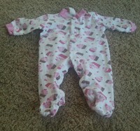 Baby girl Sandy and Simon footed sleeper size 3-6 months
