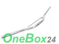 Fahrrad Lenker 25,4mm Klemmung MTB Down-Hill Stahl Chrom