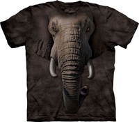 The Mountain Elephant Face T Shirt Top Elefant Tier Wildnis S - 3XL  #3218 507