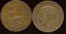 Royaume Uni - Great Britain half penny 1914 ( etat )