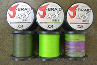 50m Daiwa J-Braid 8 fach geflochtene Angelschnur 3 Farben von der Großspule