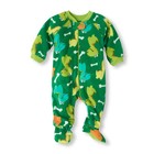 THE CHILDREN'S PLACE Boy's 2T DINOSAUR Fleece Footed Pajama Sleeper, NEW