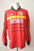 1998 - 2000 Bayer Leverkusen Trikot #15 Langarm Gr. XL Jersey Adidas Rarität Fan
