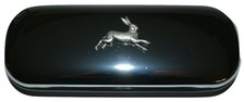 Hare Chrome Glasses Case Novelty Gift Boxed Pewter Emblem Reading Animal
