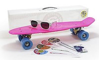 STEREO Vinyl Cruiser - Komplett Minicruiser Skateboard Longboard PINK