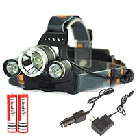 6000LM 3x CREE XM-L T6 LED Kopflampe Taschenlampe Stirnlampe Kopfleuchte
