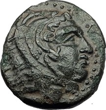 ALEXANDER III the GREAT 323BC Hercules Club Macedonia Ancient Greek Coin i59390