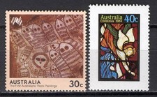 Jan W06 Australia Mnh 1984 Christmas Angel 2v