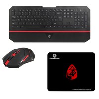 Bluetooth wireless gaming Tastatur und Maus Set mit hinterleuchtet (schwarz)
