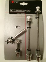 Point Schnellspanner Schnellspannset mit Diebstahlschutz Silber verchromt 