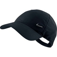 NIKE Basecap METAL SWOOSH Cap schwarz  verstellbare Baseball Kappe Mütze Neu