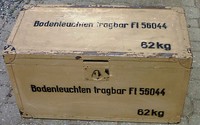 alte Kiste Luftwaffe  DAK,Südfront Bodenleuchte tragbar FL 56044 Kasten FL 56425