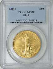 2003 $50 Gold Eagle Pcgs Ms70 Pcgs Price $2,300