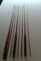  Fliegenrute 3 sehr alte Fliegenfischen Rute(antik) selten für sammler.Ohne name