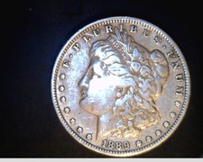 1889-0 Us Morgan Dollar, Circulated Medium Grade, .7734 Oz Silver (Us-5798)