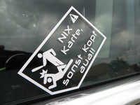 V2 Nix Karte sonst Kopf aua Aufkleber Sticker Auto Aufkleber Nix Verkaufen