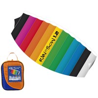 # RHOMBUS Lenkdrachen Lenkmatte Drachen Regenbogen  Kite Parafoil Kinderdrachen