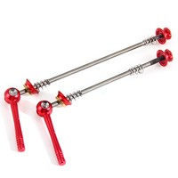 Neu 1 Paar Titanium Schnellspanner Fahrrad MTB Schnellspannachse Set Rot