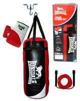 PROFI Lonsdale Boxing Set Junior Fitness Kit Kinder Boxsack Boxhandschuhe Seil 