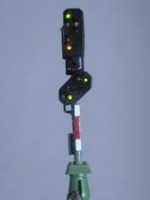 Lichtausfahrsignal mit Vorsignal Spur Z aus Viessmann 4813 A & 4810 A
