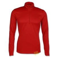 Craft langarm Herren Laufshirt second layer Funktionspullover Sportshirt rot