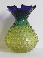 MURANO VETRI D´ARTE SEGUSO Nuppenglas Ananas art glass Vase LENTI 50s 60s