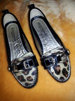 Dolce & Gabbana Slipper Ballerina schwarz lack mit leo Gr. 36  TOP Zustand !