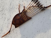 Bogen und Pfeilköcher Echt leder individuell Motiven , seitenköcher reiterbogen 