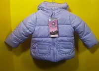 NWT Protection System Infant Girls Lavender Hooded Bubble Jacket Coat Sz 12 Mos