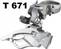 Shimano Umwerfer FD-T671 Deore LX 2/10 fach Top Swing 34,9+63°-66°  ansehen neu