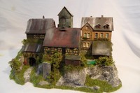 Modellbauwerkstatt Potsdam Diorama H0 Modell Burg Buchenau "Handarbeitsmodell"