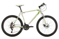 MOUNTAINBIKE HARDTAIL SHIMANO 26" SHARP WEISS-GRÜN MTB RH 51 CM KS CYCLING 353M