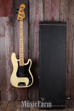 Fender® Vintage 1978 4 String Precision Bass Electric Guitar P Bass with Case