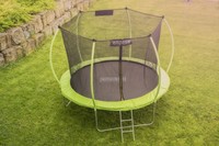 Trampolin Gartentrampolin oval Leiter Randabdeckung 305 366 NETZ INNENLIEGEND