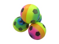 12 Softball Regenbogen 6cm Stress Ball Knautschball Schaumstoffball Jonglierball
